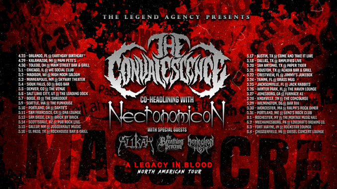 Sangre Fresca Noticias: Necronomicon anuncia gira en primavera por EE. UU.  junto con The Convalescence. - Broken Tomb